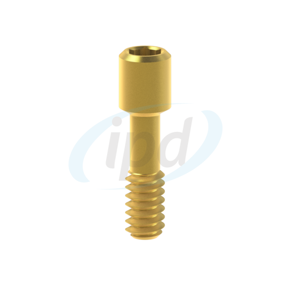 Titaninis varžtelis padengtas Titano Nitridu. Tinka MIS® Seven®