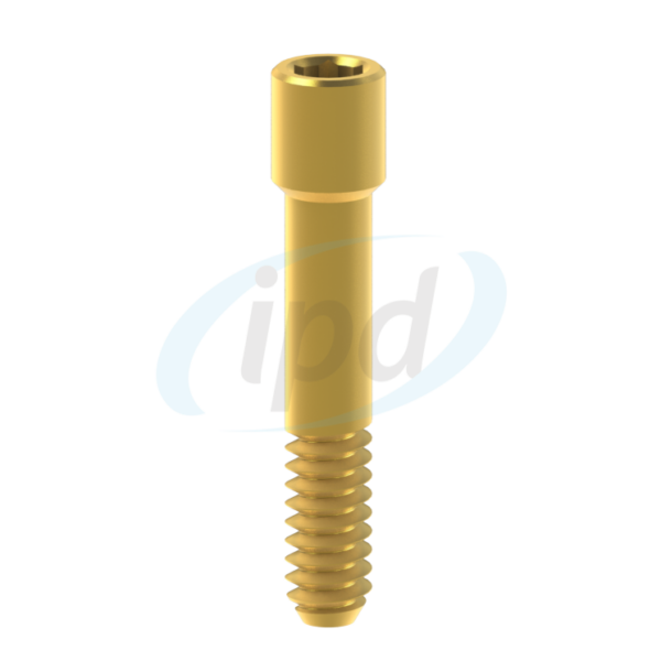 Titaninis varžtelis padengtas Titano Nitridu. Tinka Camlog® Camlog®