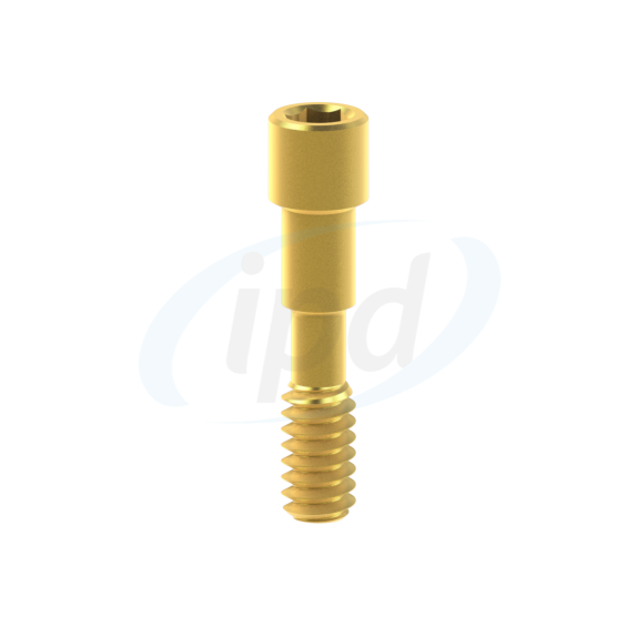 Titaninis varžtelis padengtas Titano Nitridu. Tinka Camlog® Conelog®